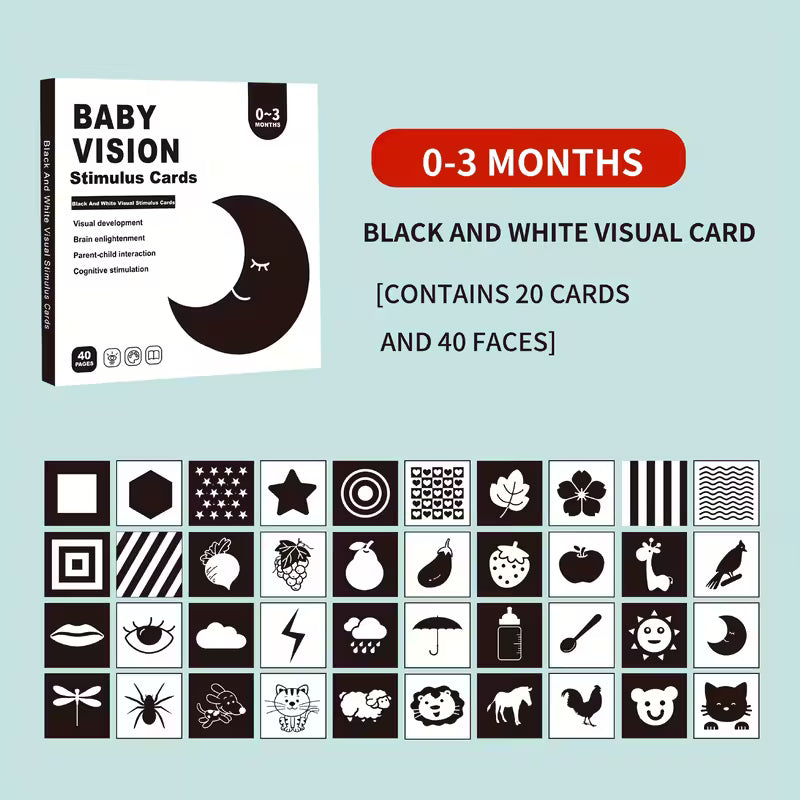 Baby vision stimulation cards
