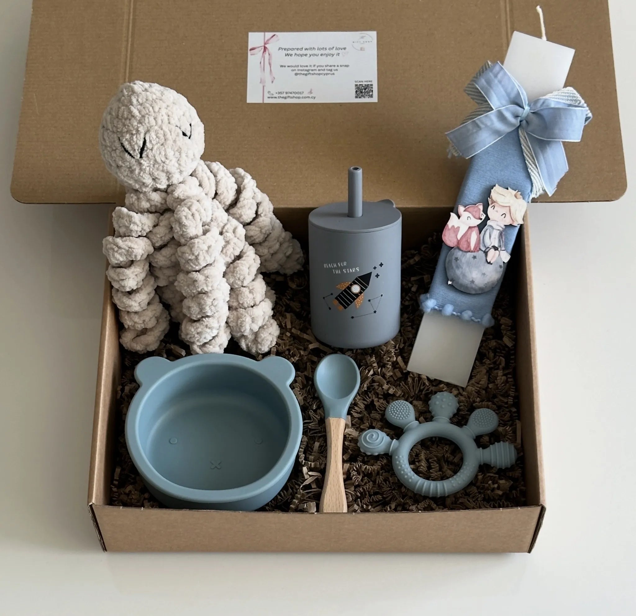 Baby blue gift set