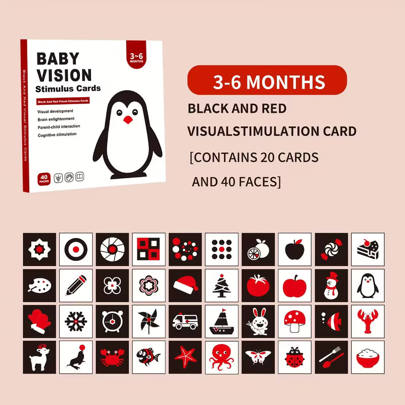 Baby vision stimulation cards