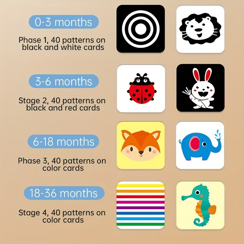 Baby vision stimulation cards