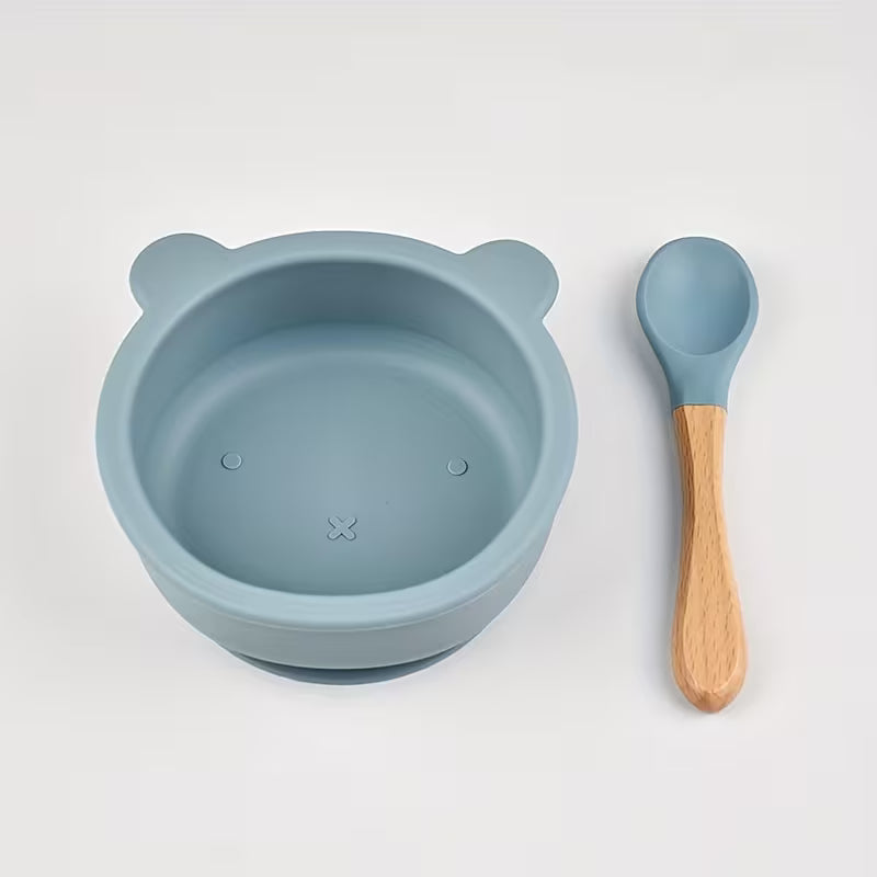 Feeding bowl with spoon