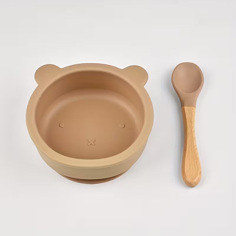 Feeding bowl with spoon