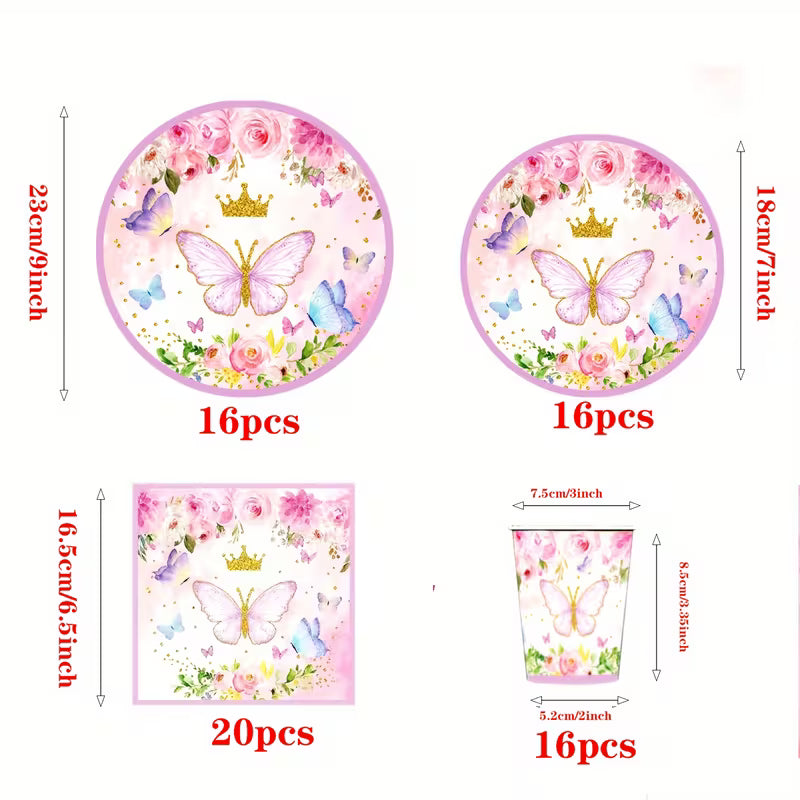 Butterfly eating set