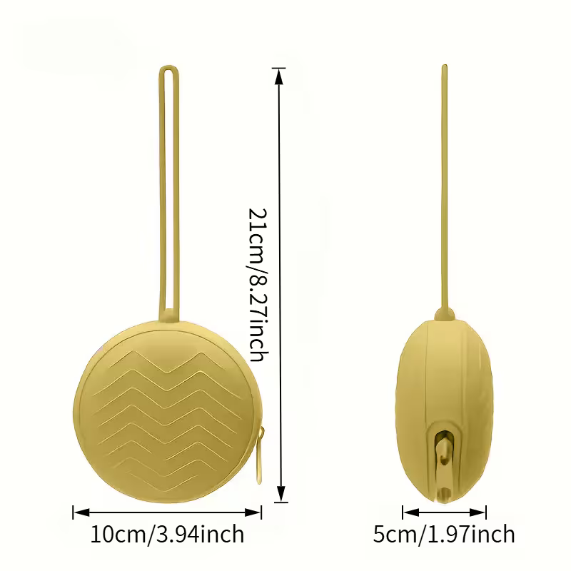 Pacifier case with zipper