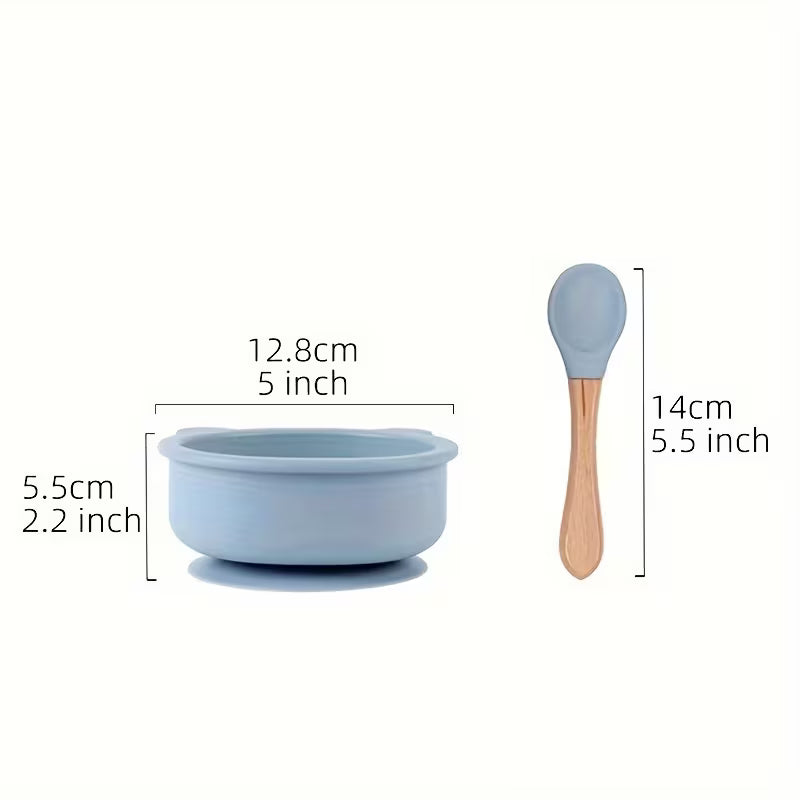 Feeding bowl with spoon