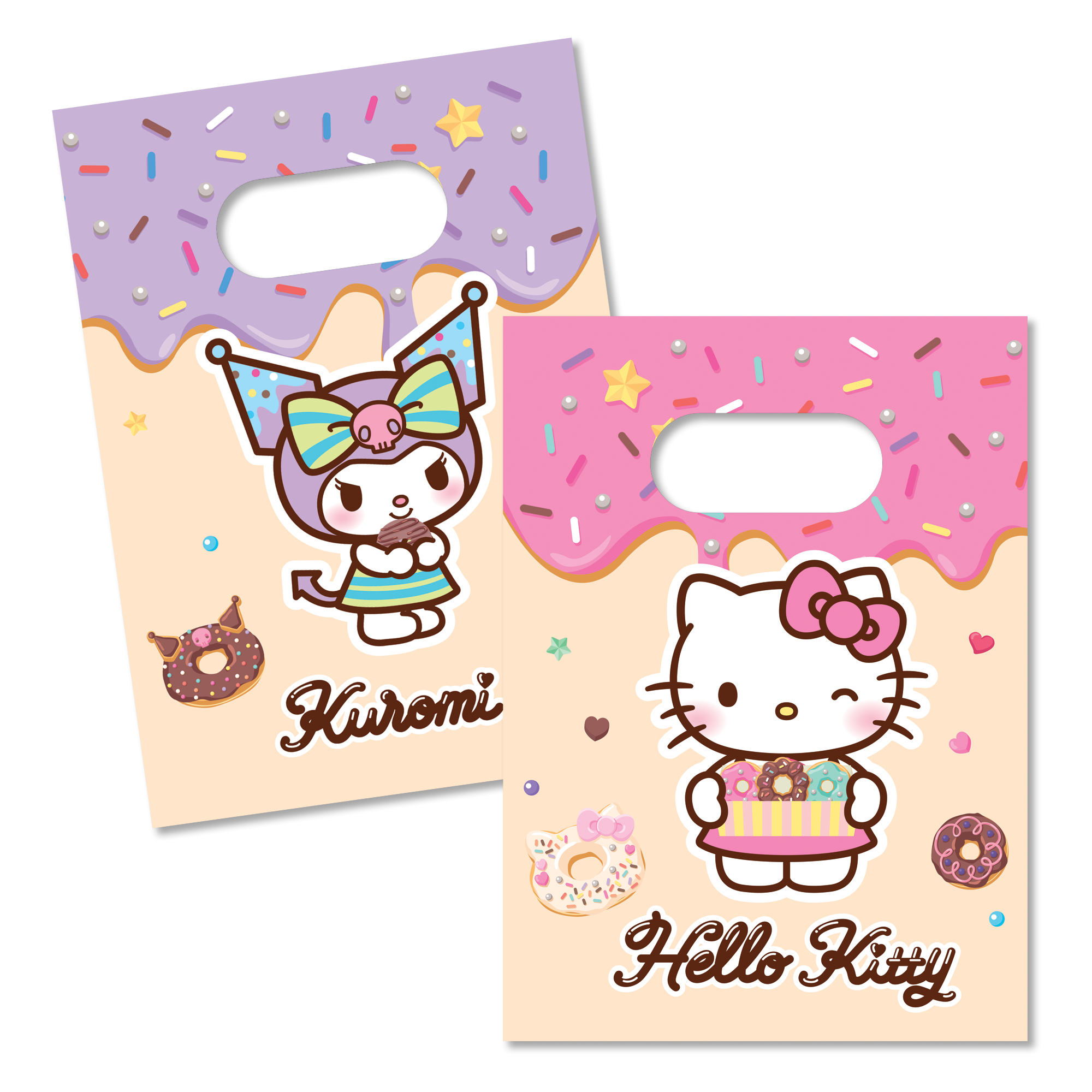 Hello Kitty & Kuromi Bags (Pack of 4)
