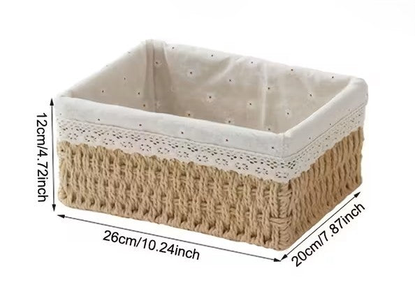 Large basket with washable cover