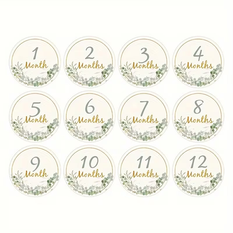 Leafy milestone cards