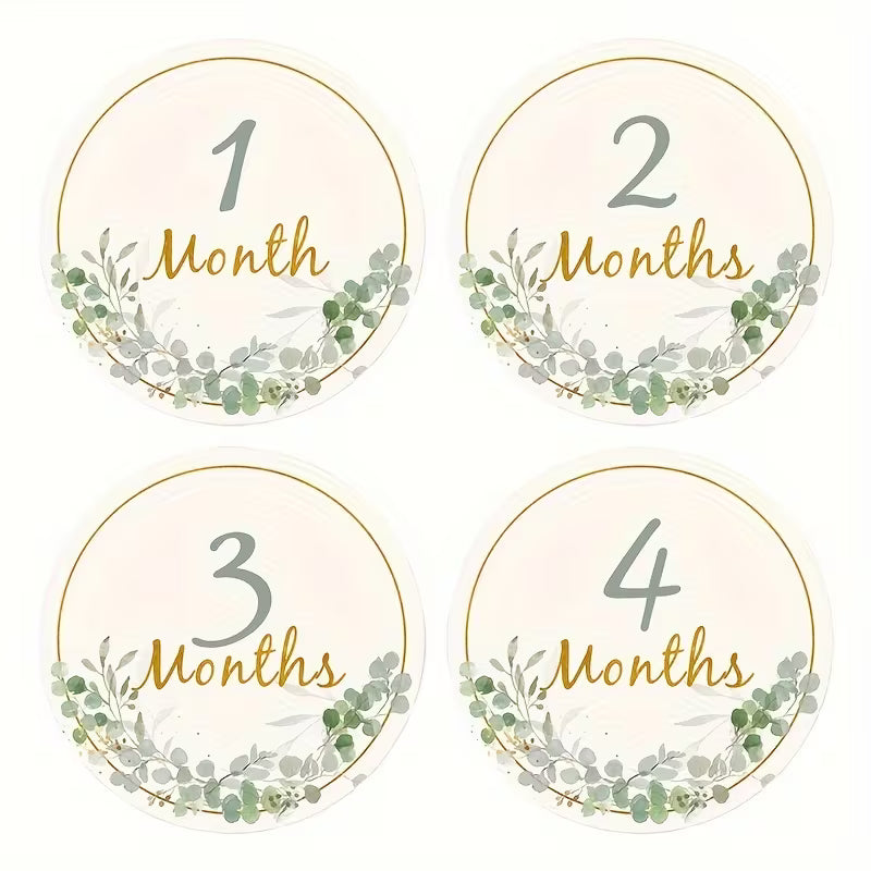 Leafy milestone cards