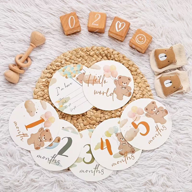 Little bears milestone cards