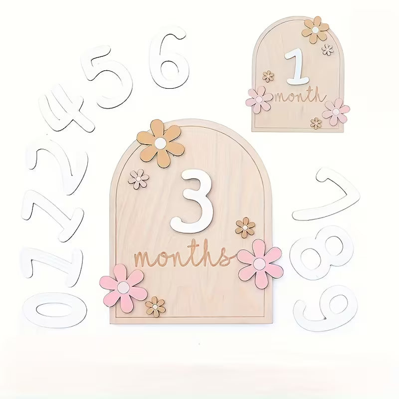 Flowers milestone cards