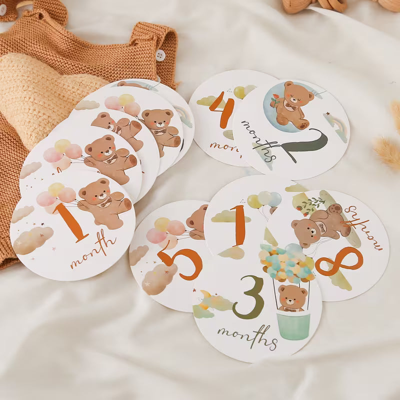 Little bears milestone cards