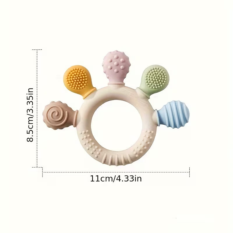 Rainbow teething toy