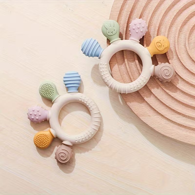 Rainbow teething toy