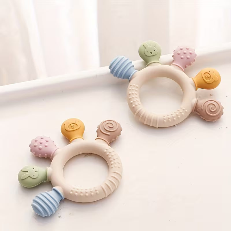Rainbow teething toy