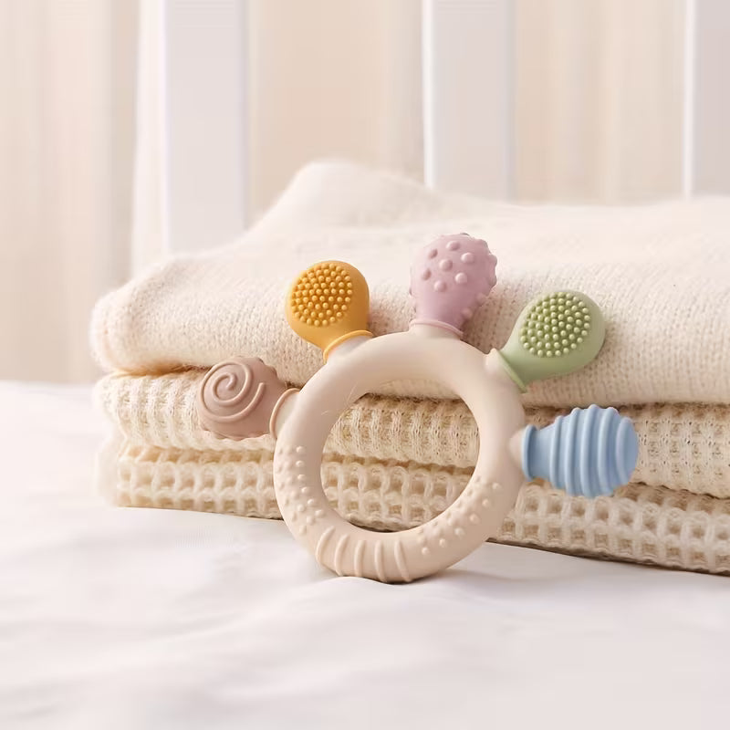 Rainbow teething toy