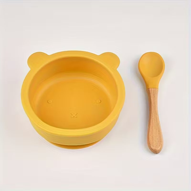 Feeding bowl with spoon